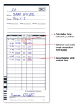 Lathem timecard